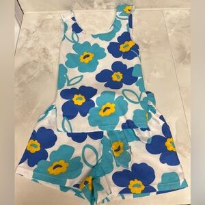 Floral Kids Matching Set - Blue and Yellow